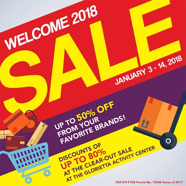 Glorietta Welcome 2018 Sale
